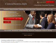 Tablet Screenshot of consultants.info