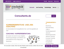 Tablet Screenshot of consultants.de